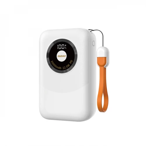Išorinė baterija Dudao K21Pro Mini balta 20000mAh 22.5W (PD / QC3.0)