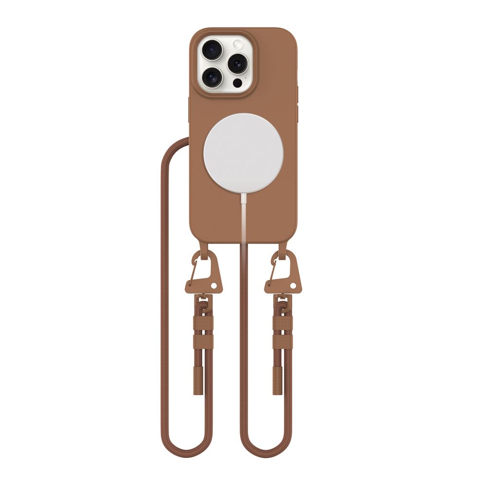 Tech-Protect MagNecklace Magnetinis dėklas telefonui iPhone 15 Pro - rudas