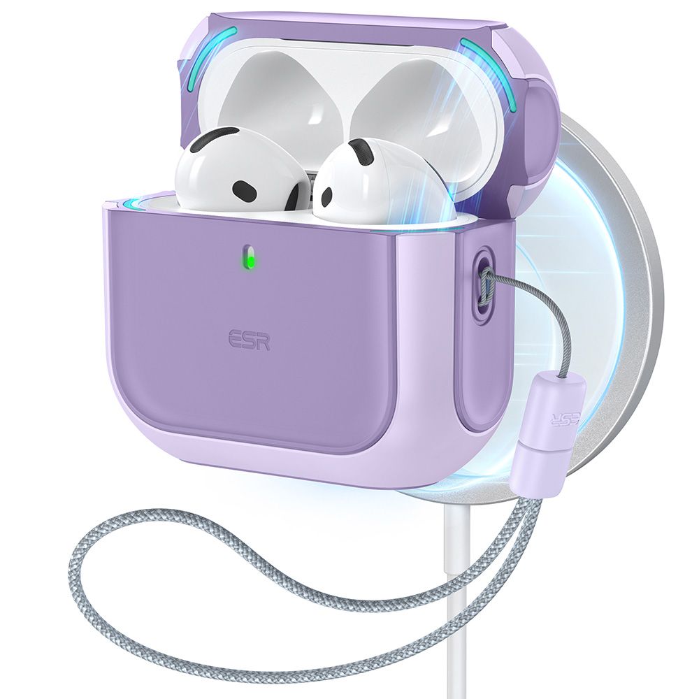 ESR Orbit Halolock Magnetinis dėklas Apple AirPods 4 - violetinis