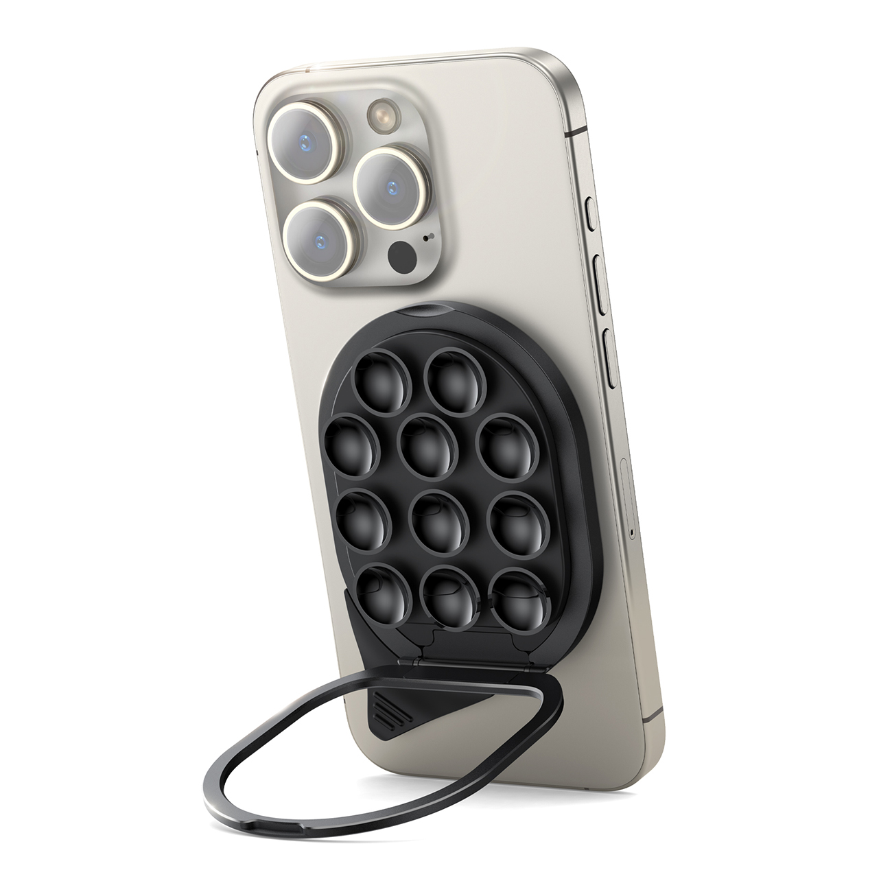 Magnetinis telefono laikiklis su siurbtukais Joyroom JR-ZS418 juodas