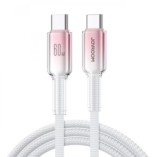 USB laidas Joyroom S-A42 baltas Type-C / Type-C 120cm (iki 60W)