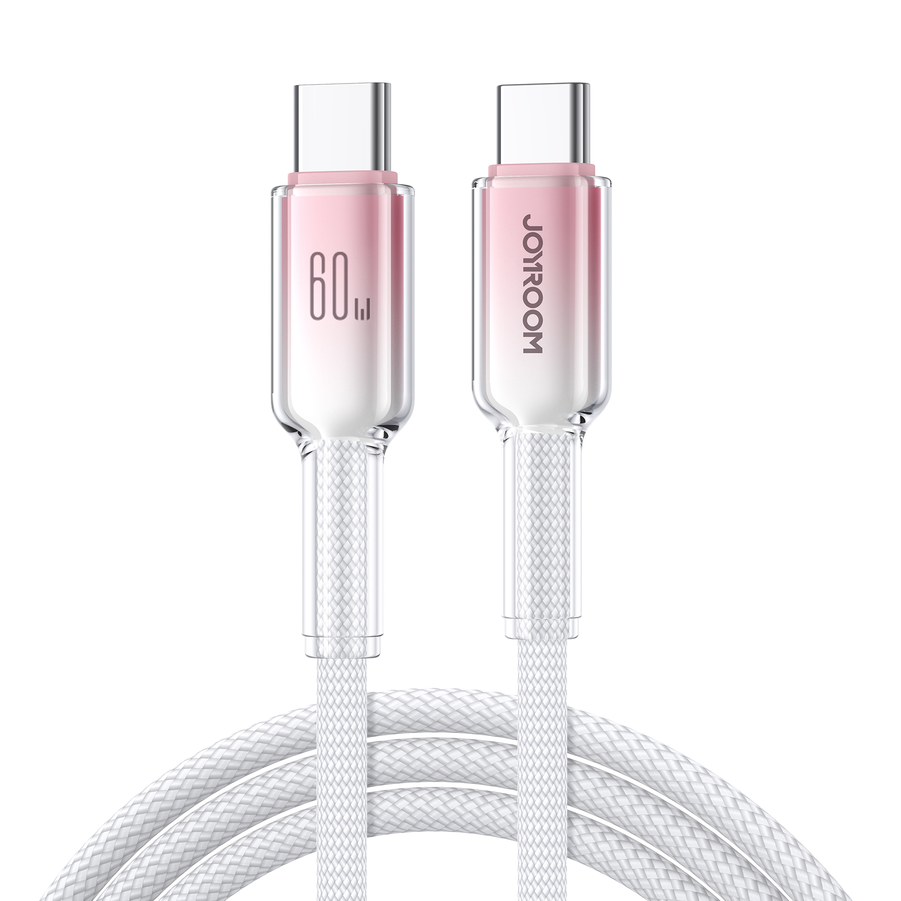 USB-C - USB-C kabelis Joyroom S-A42 60W 1.2m baltas