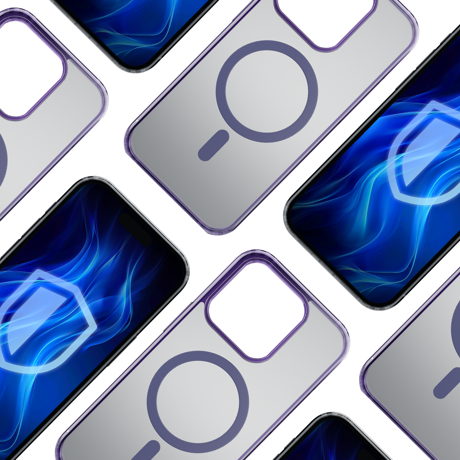 3mk Frosty Magnetinis violetinis dėklas telefonui Apple iPhone 16 Pro Max - violetinis