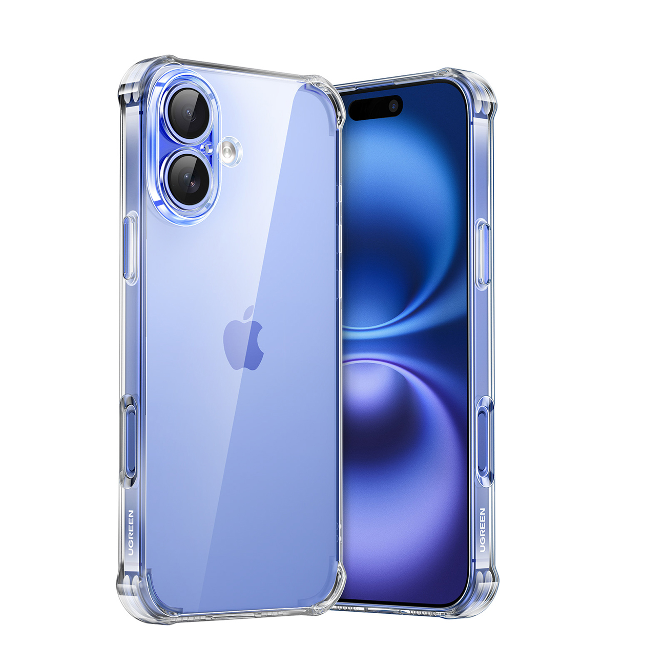 Ugreen Bright Cushion CA101 dėklas iPhone 16 Plus skaidrus