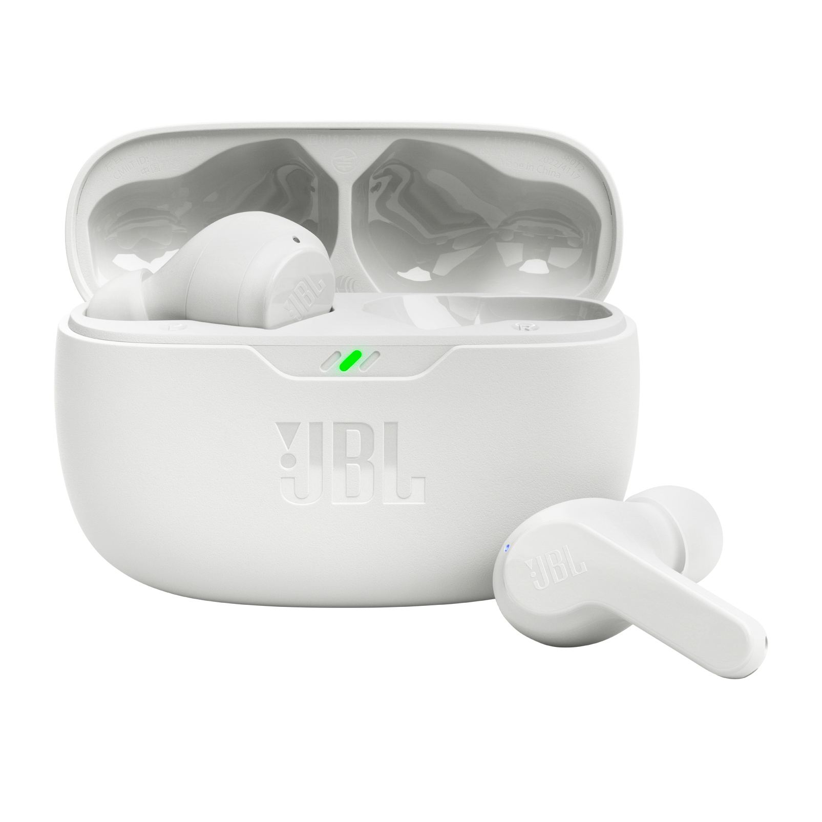 Belaidės ausinės JBL IP54 IPX2 Wave Beam baltos