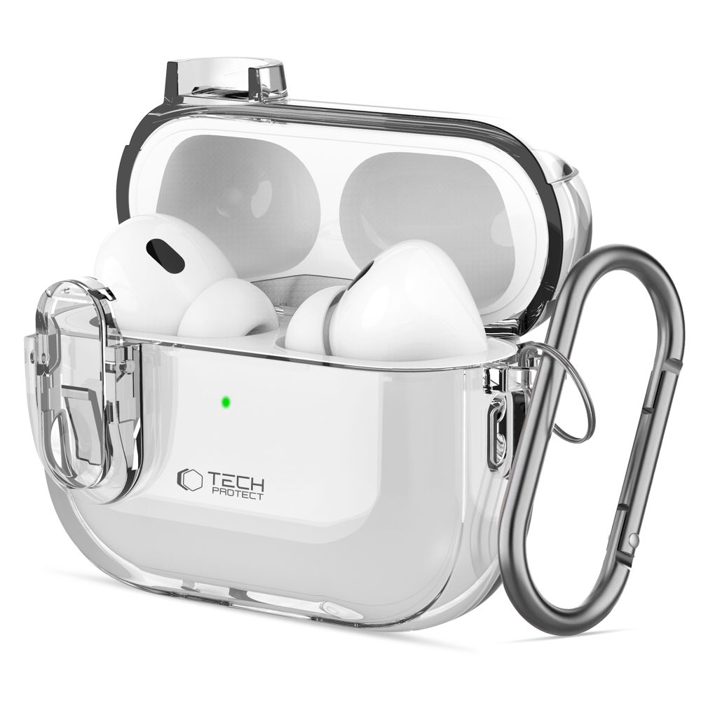 Tech-Protect Slim Hook dėklas AirPods 1 / 2 (m) - skaidrus