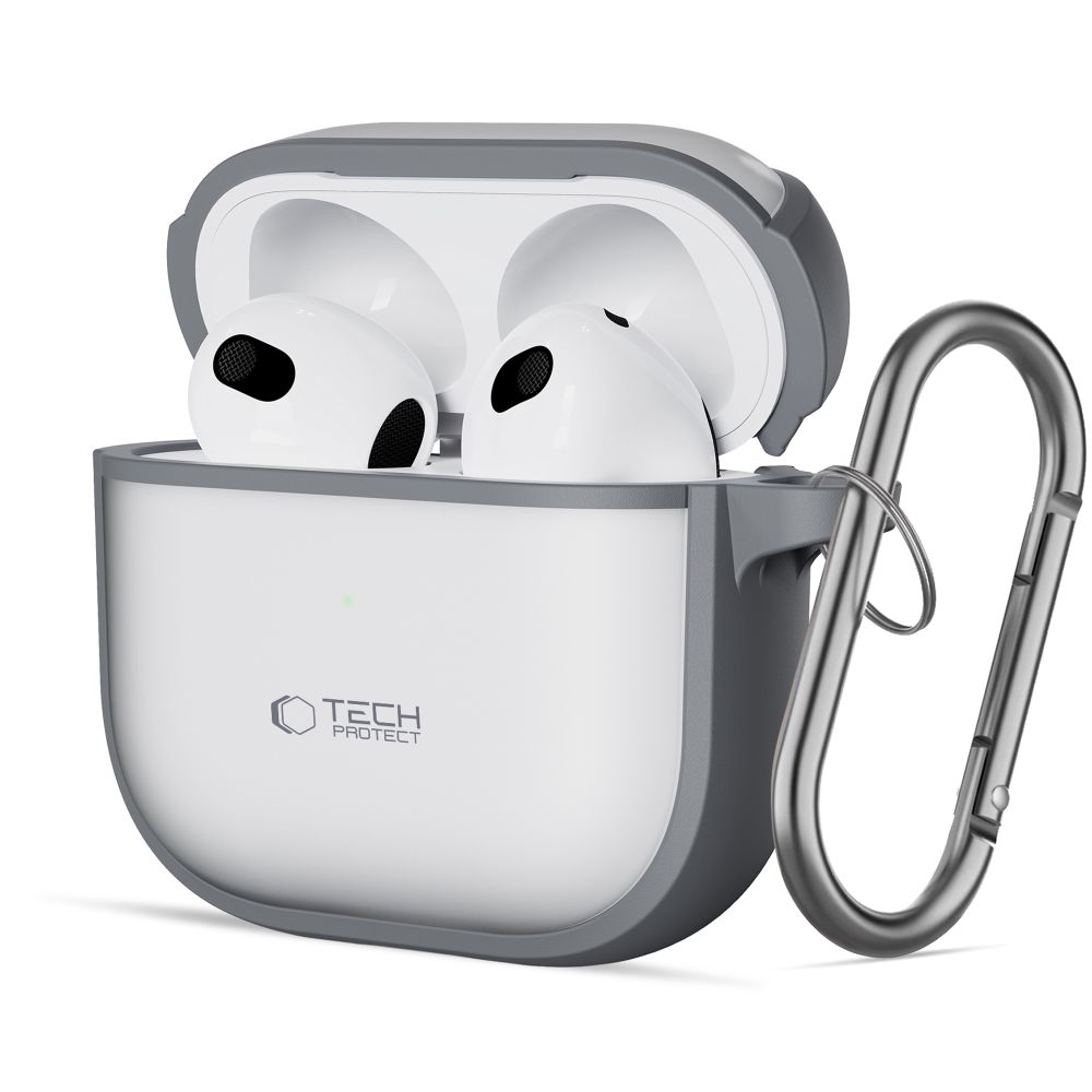 Tech-Protect Slim Hook dėklas AirPods 4 - pilkas