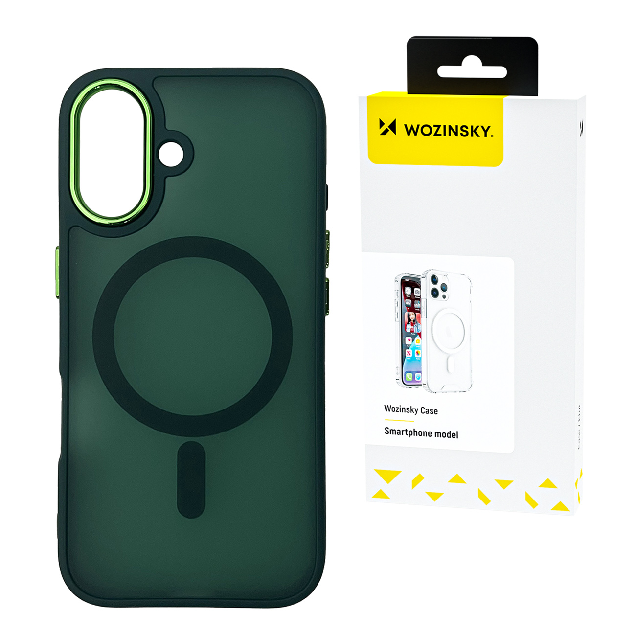 Wozinsky Mados dėklas Magnetinis Samsung Galaxy S25 - Žalias