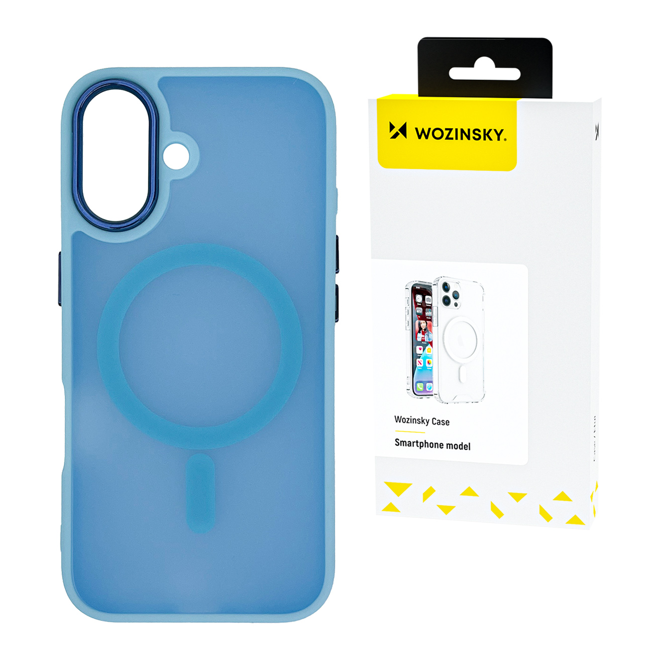 Wozinsky madingas dėklas su MagSafe Samsung Galaxy S24 FE – mėlynas