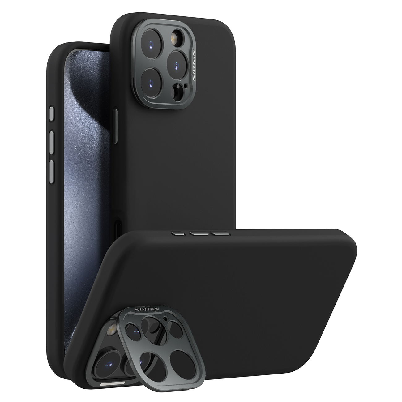 Nillkin LensWing Magnetinis dėklas iPhone 16 Pro Max (juodas)