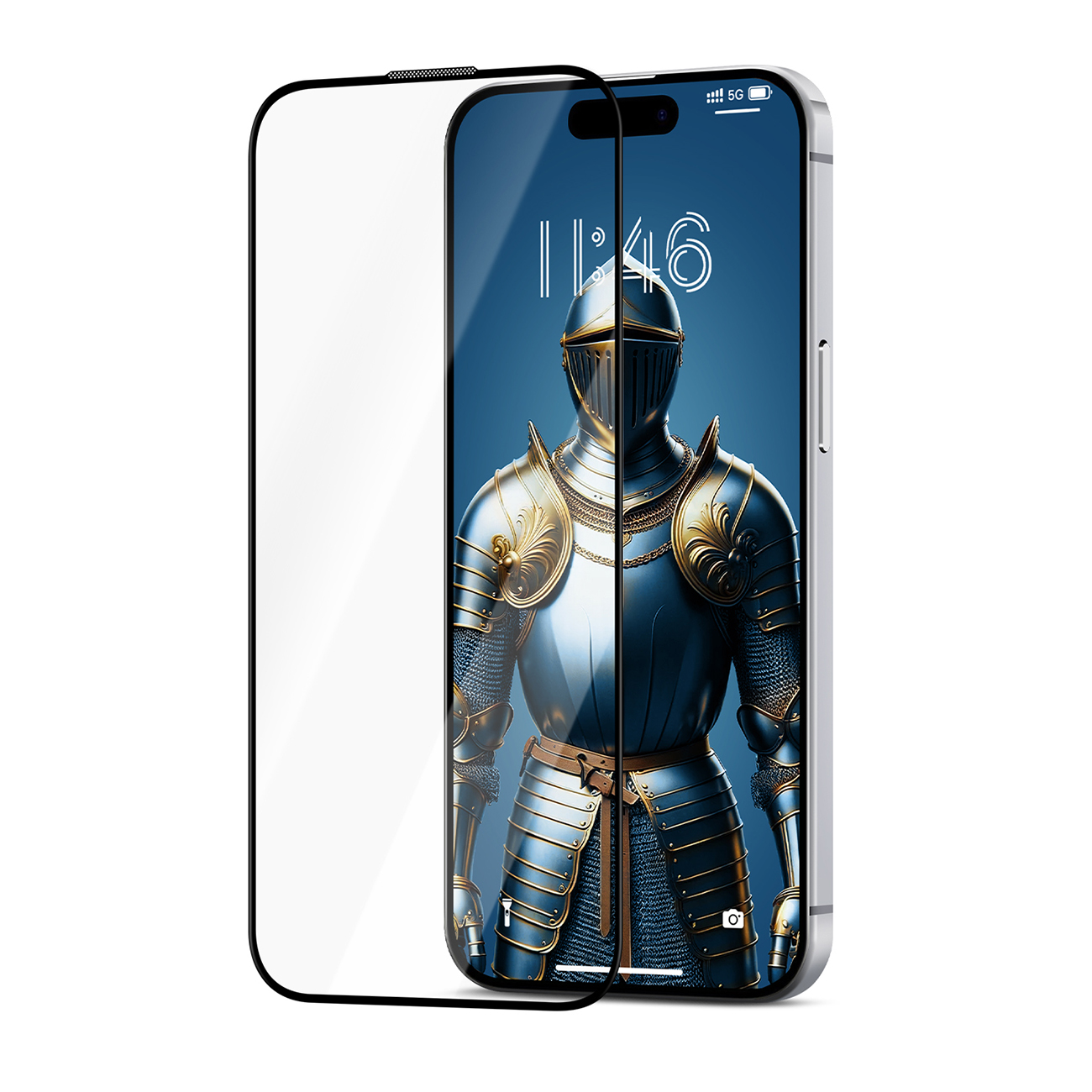 Joyroom JR-MAR0317 grūdintas stiklas su antirefleksine danga iPhone 15 Plus/16 Plus telefonui