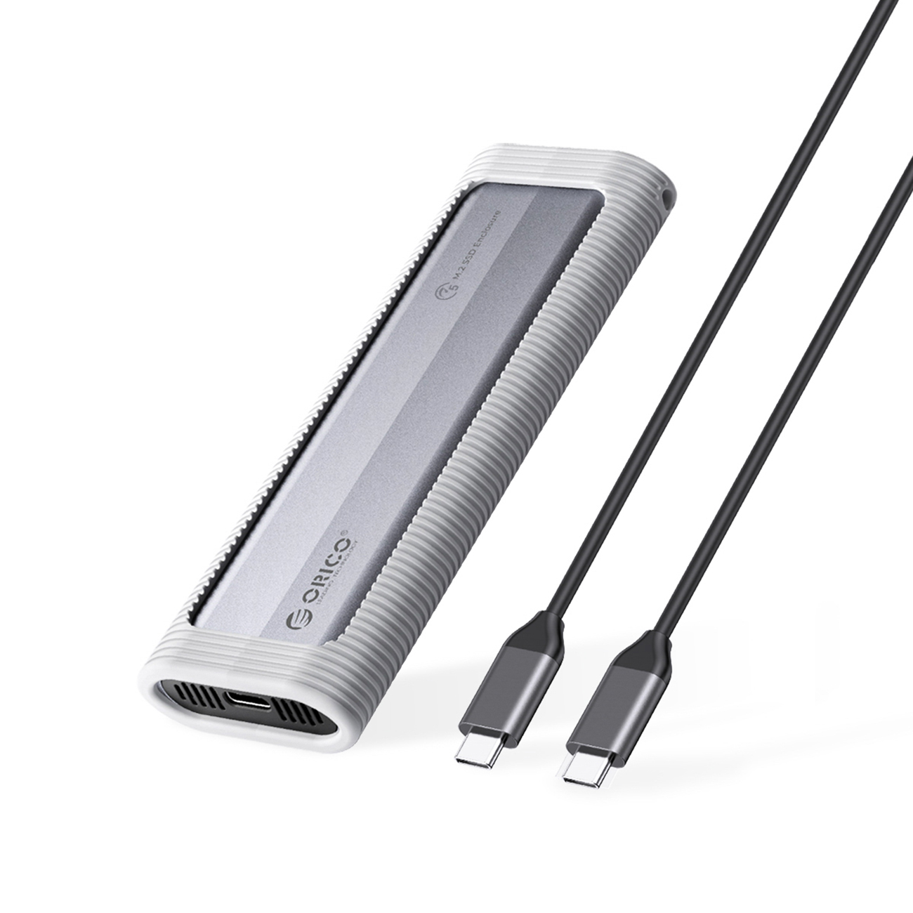 Orico AXM2F M.2 SATA SSD USB-C 3.2 Disk Case - Gray