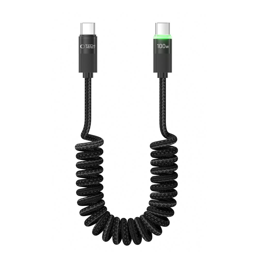 Tech-Protect UB20T Ultraboost USB Type-C laidas PD100W/5A 180cm - juodas