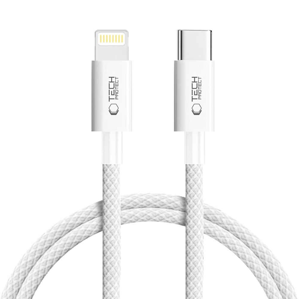 Tech-Protect UltraBoost USB-C / Lightning PD27W/3A laidas 100 cm - pilkas