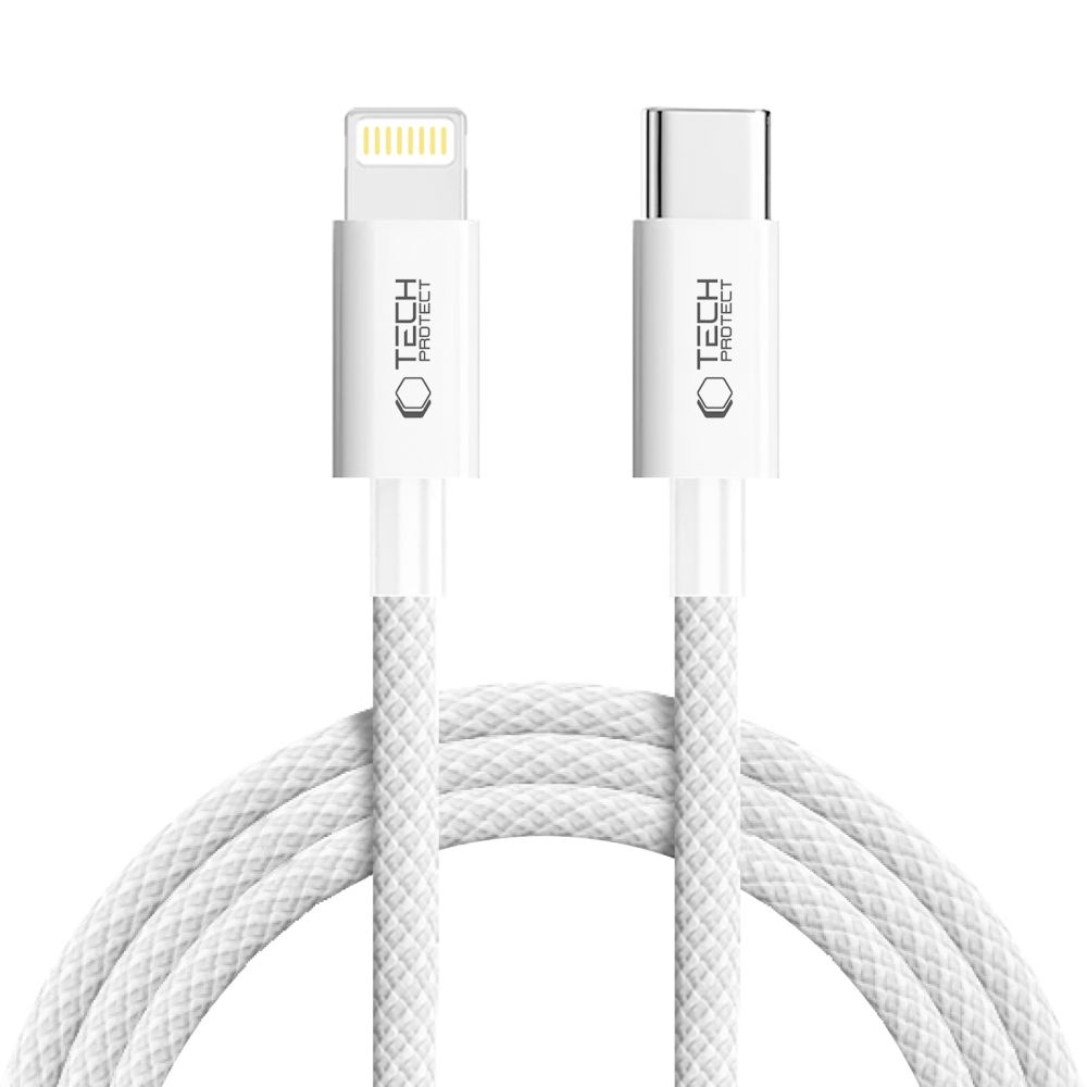 Кабель Tech-Protect UltraBoost USB-C Lightning PD27W 3A 200 см - серый