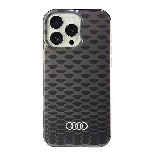 Audi IML Siuvinėjimo raštas Magnetinis iPhone 16 Pro Max 6.9" juodas/juodas kietas dėklas AU-IMLMIP16PM-Q5/D3-BK