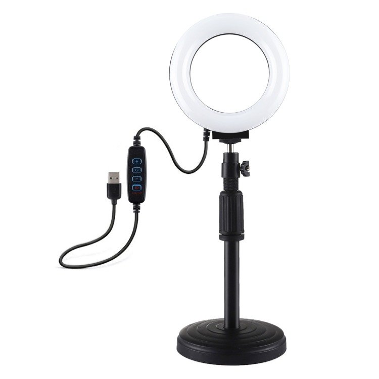 Žiedinė LED lempa Puluz su reguliuojamu pagrindu PU391
