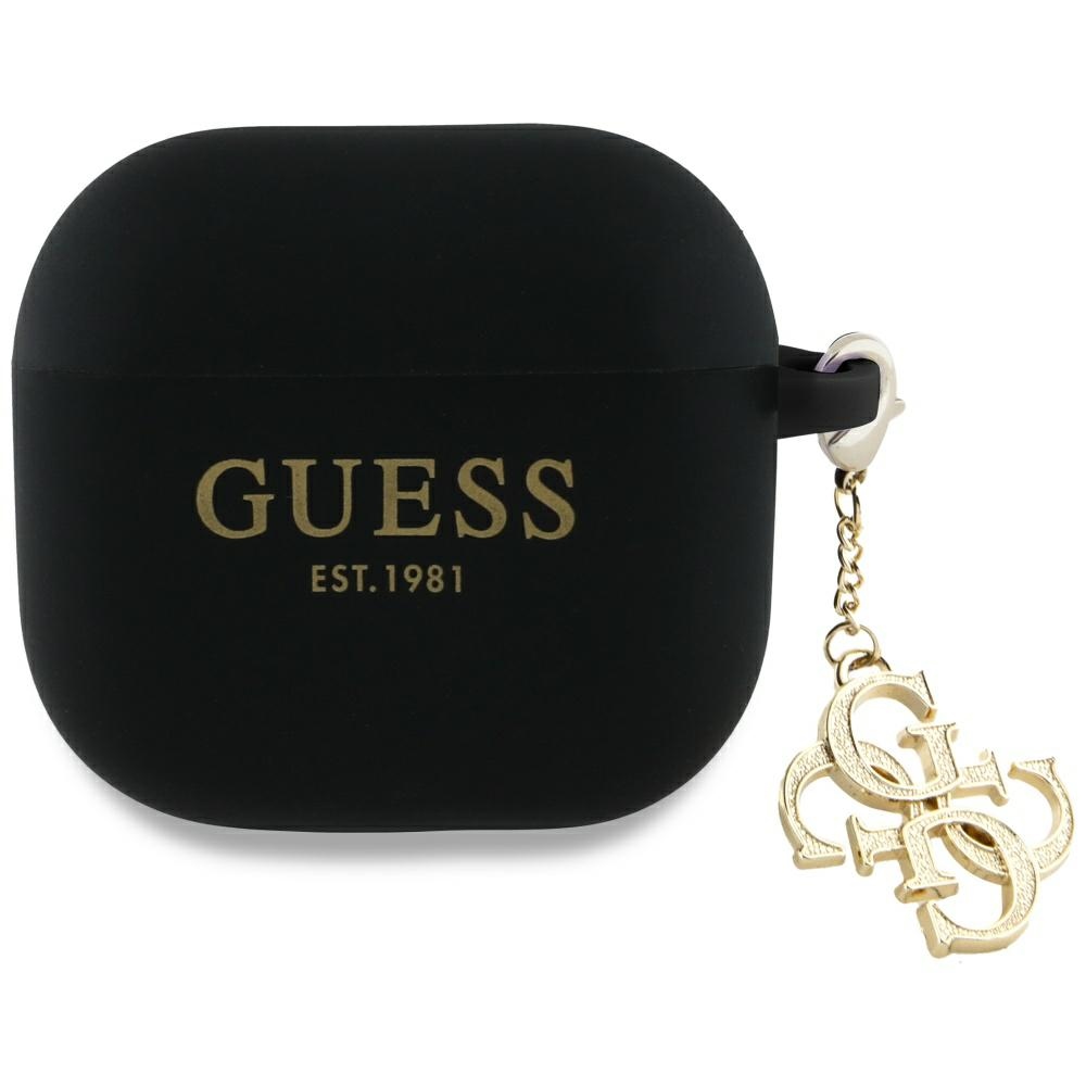 Guess 4G Charm Dėklas AirPods 4 - juodas