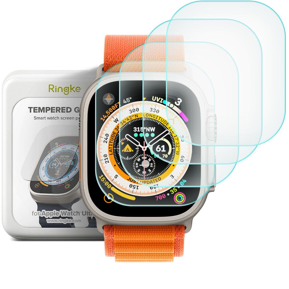 Ringke ID FC Stiklas 4 rinkinys grūdintas stiklas Apple Watch Ultra 1 / 2 (49 mm)