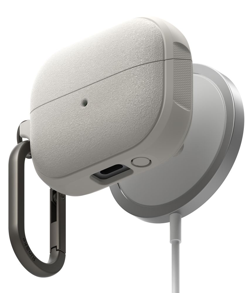Ringke Onyx Magnetinis dėklas Samsung Galaxy Buds 3 / 3 Pro ausinėms - pilkas