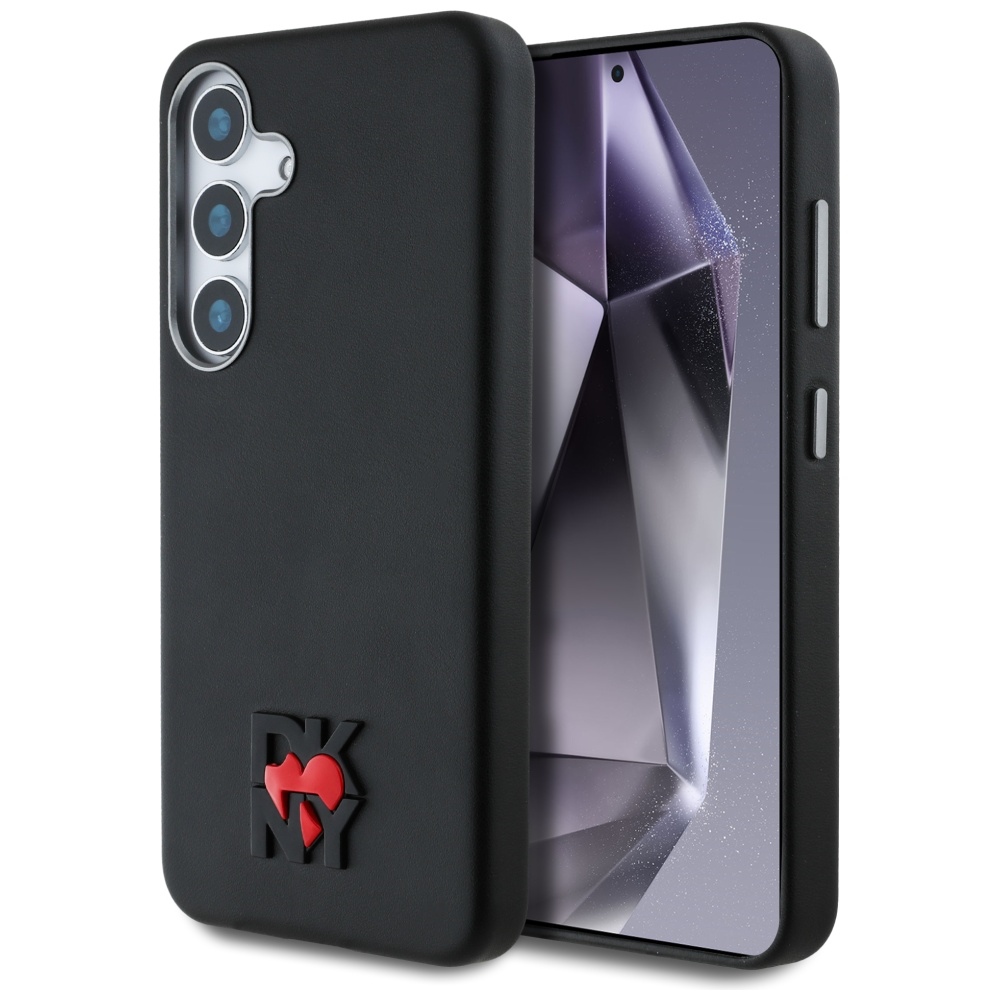 DKNY Odinis Heart of NY dėklas Samsung Galaxy S25 - Juodas