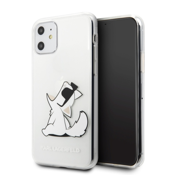 Чехол Karl Lagerfeld Choupette Fun для iPhone 11 / Xr - прозрачный