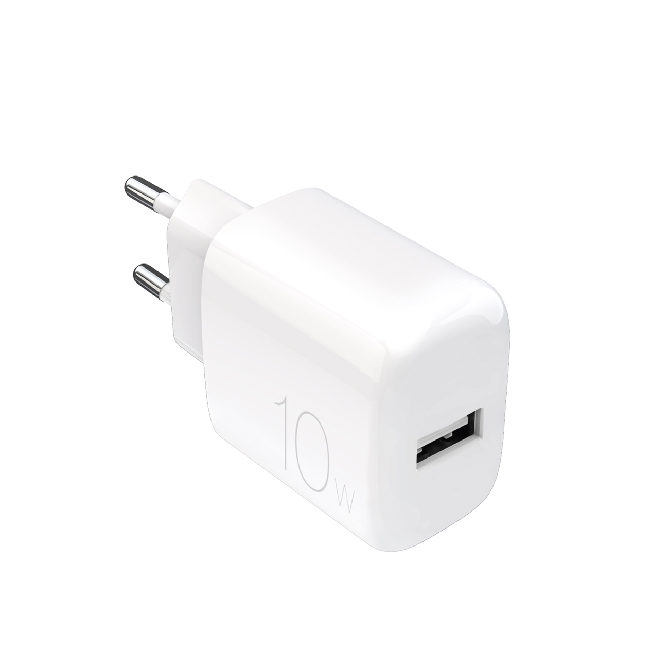 Puro PROLITE 10W USB-A sieninis įkroviklis - baltas