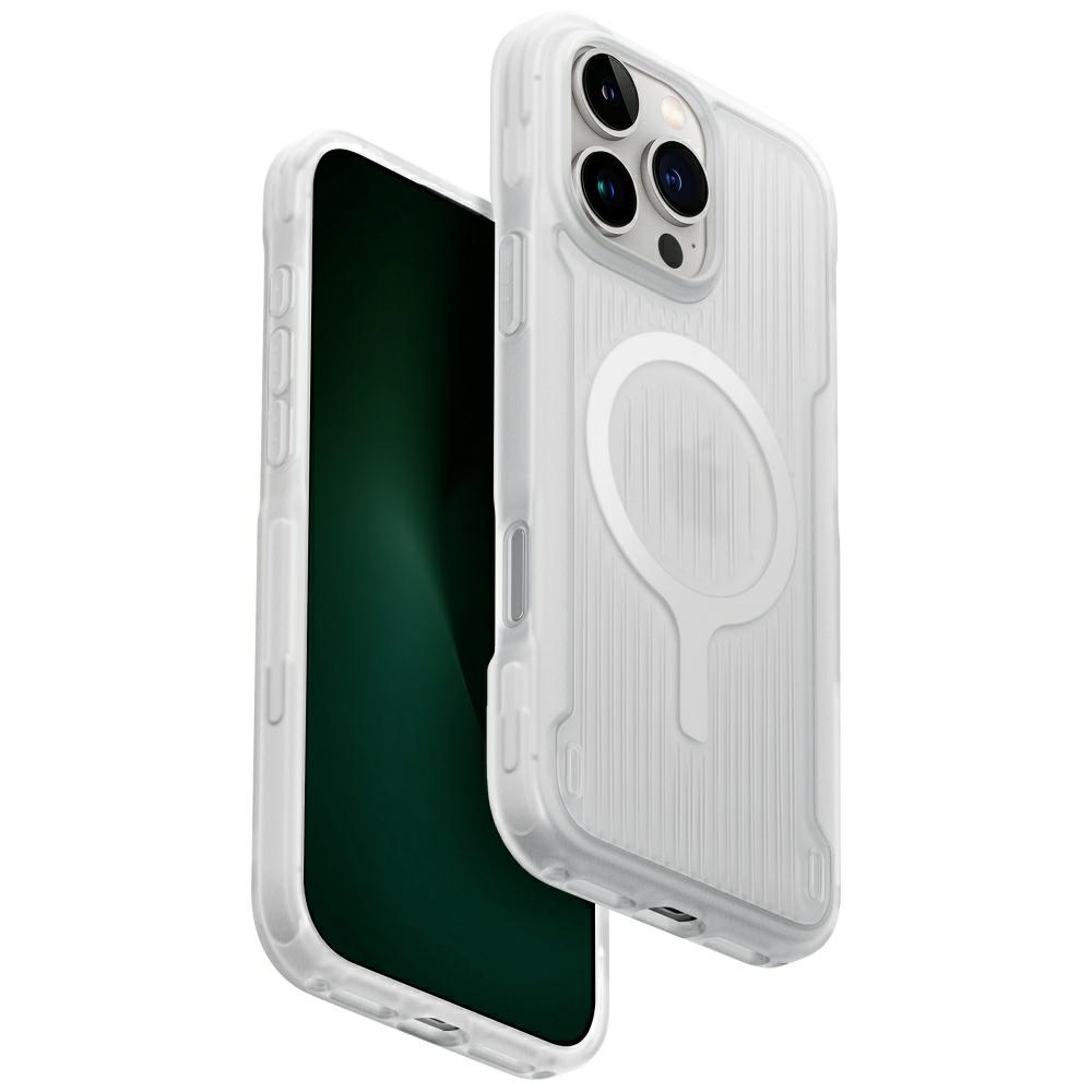 Uniq Combat Active Magclick krovimo dėklas telefonui iPhone 16 Pro Max - baltas