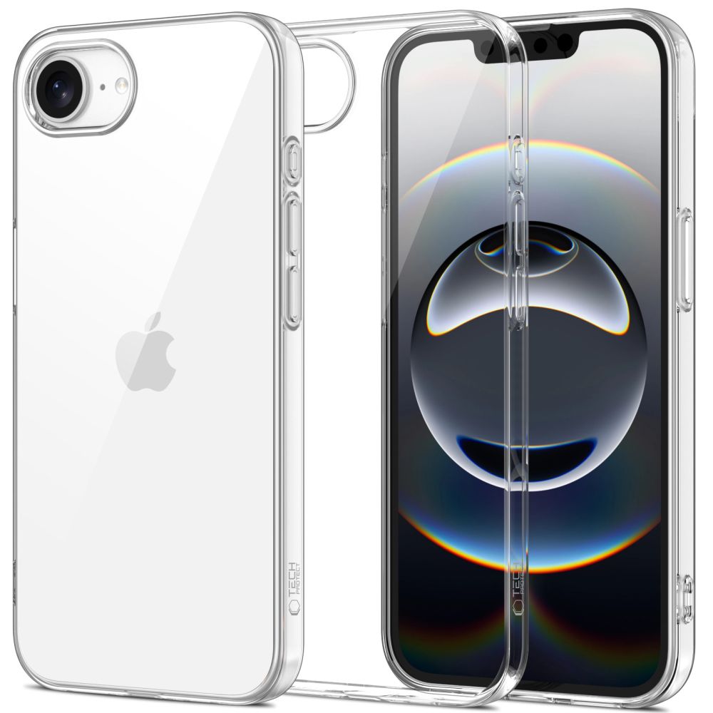 Tech-Protect FlexAir iPhone 16e dėklas - Skaidrus
