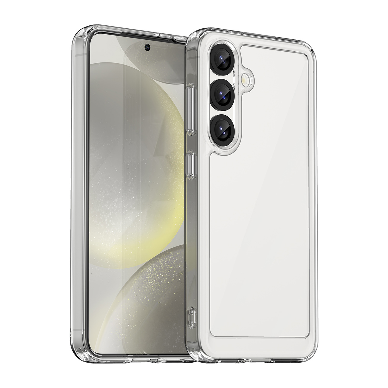 Outer Space dėklas su geliniu rėmeliu telefonui Nothing Phone (3a) - skaidrus