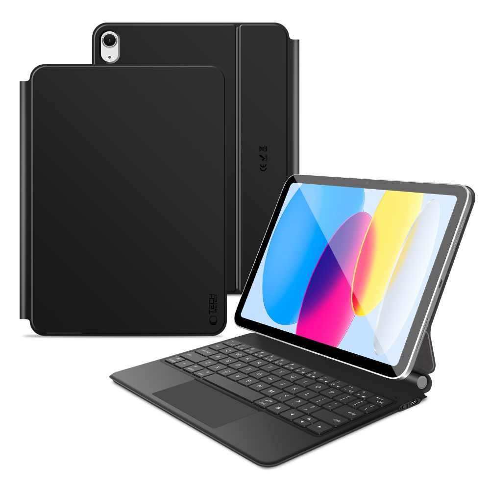 Tech-Protect Smartcase Magnetinis su klaviatūra iPad 10.9” 2022 / iPad 11” 2025 - Juodas