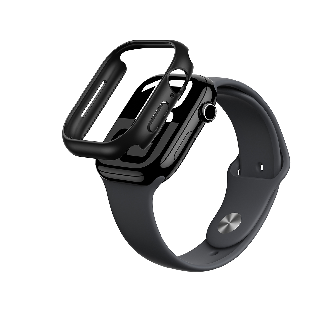 AmazingThing Minimal dėklas Apple Watch 46mm – Juodas