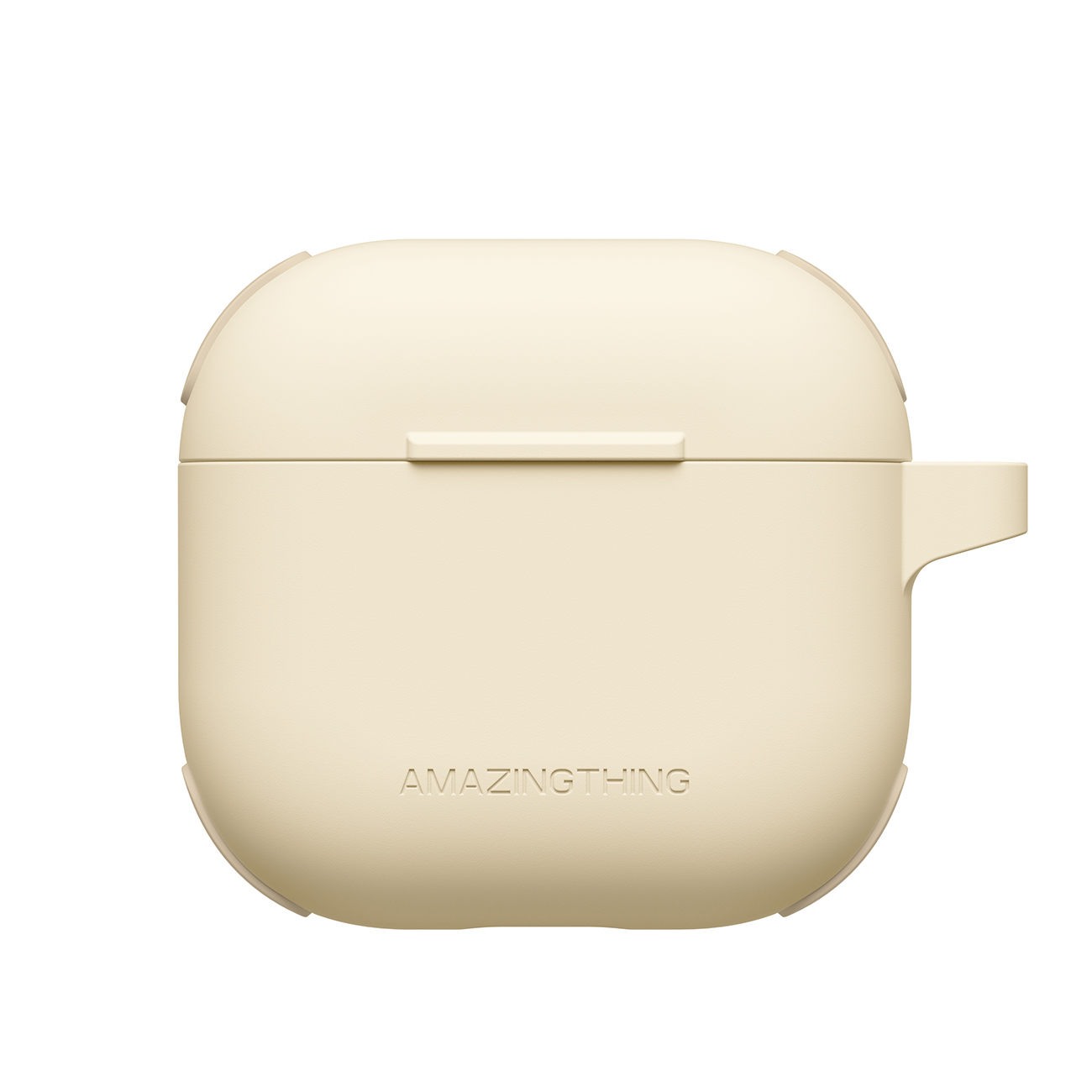 AmazingThing Omni dėklas ausinėms AirPods 4 – smėlinas