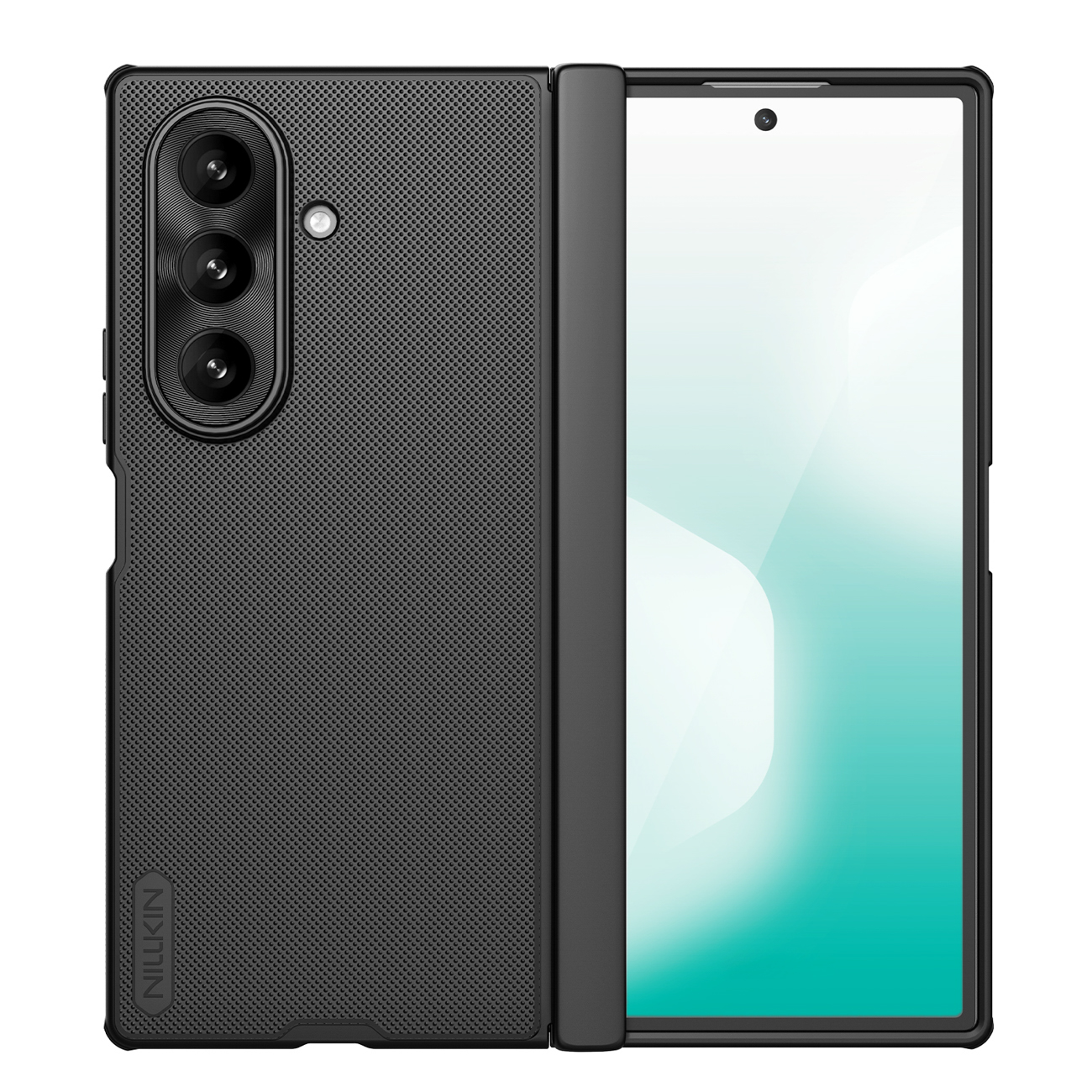 Nillkin Super Frosted Shield Fold Magnetinis dėklas Samsung Galaxy Z Fold 7 suderinamas su MagSafe - juodas