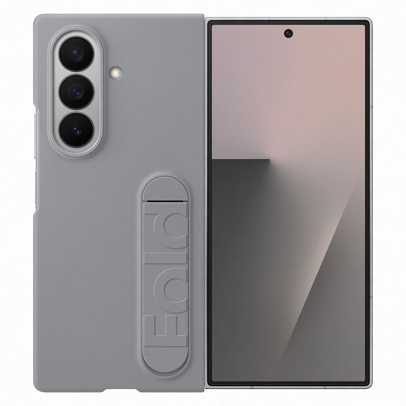 Samsung Silikoninis dėklas telefonui Samsung Galaxy Z Fold7 - pilkas