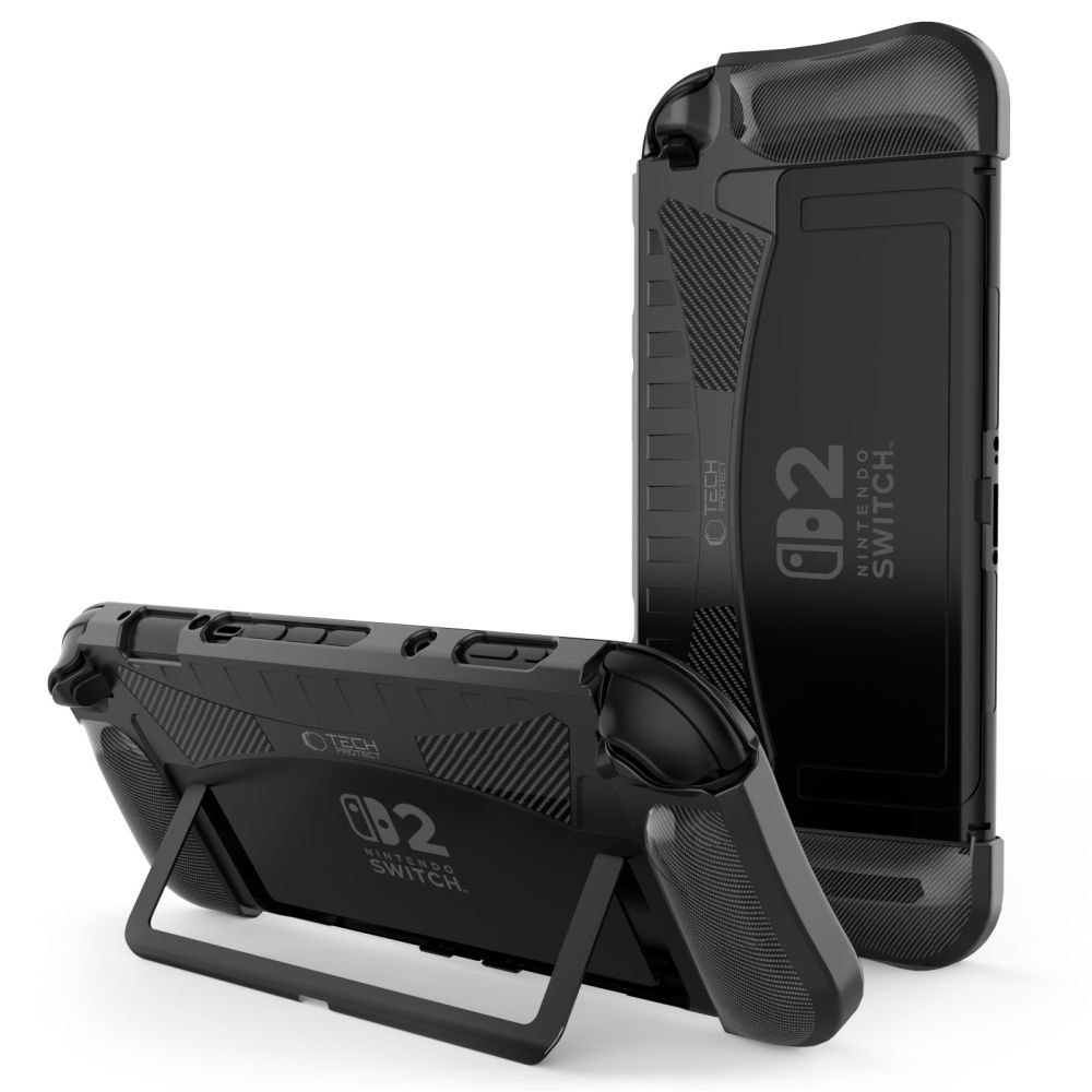 Tech-Protect TPUCarbon dėklas telefonui Nintendo Switch 2 - juodas