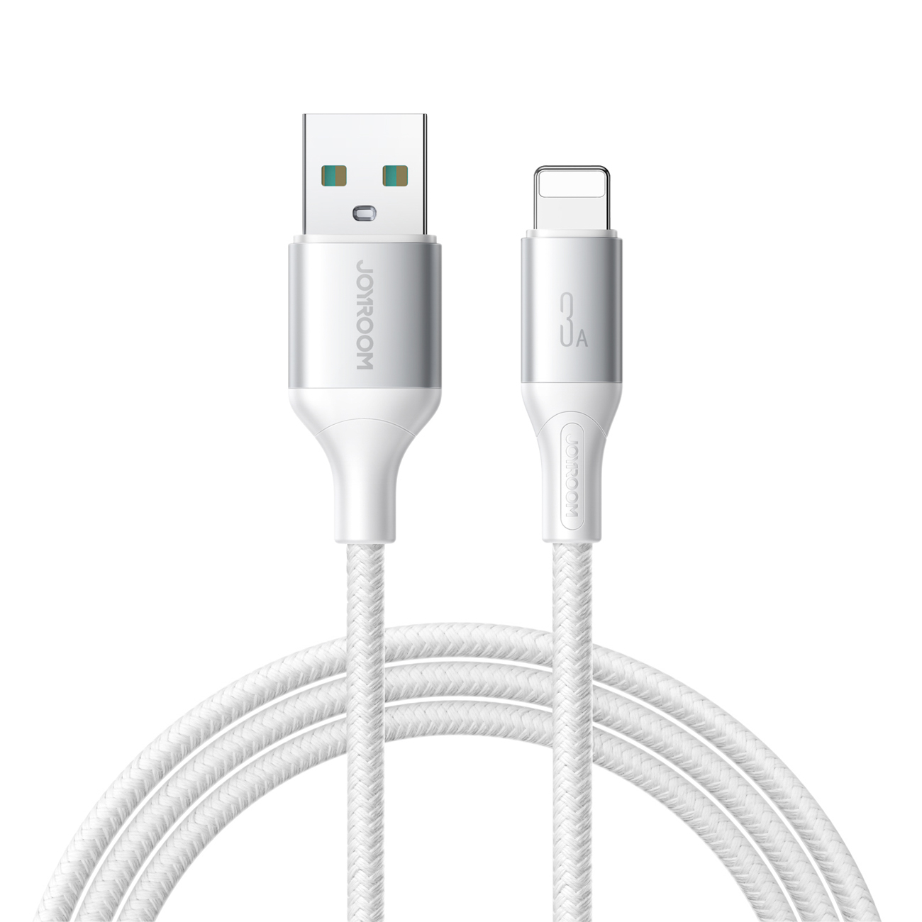 "Joyroom S-A28 Flash Series 3A USB-A - "Lightning" laidas 1 m - baltas