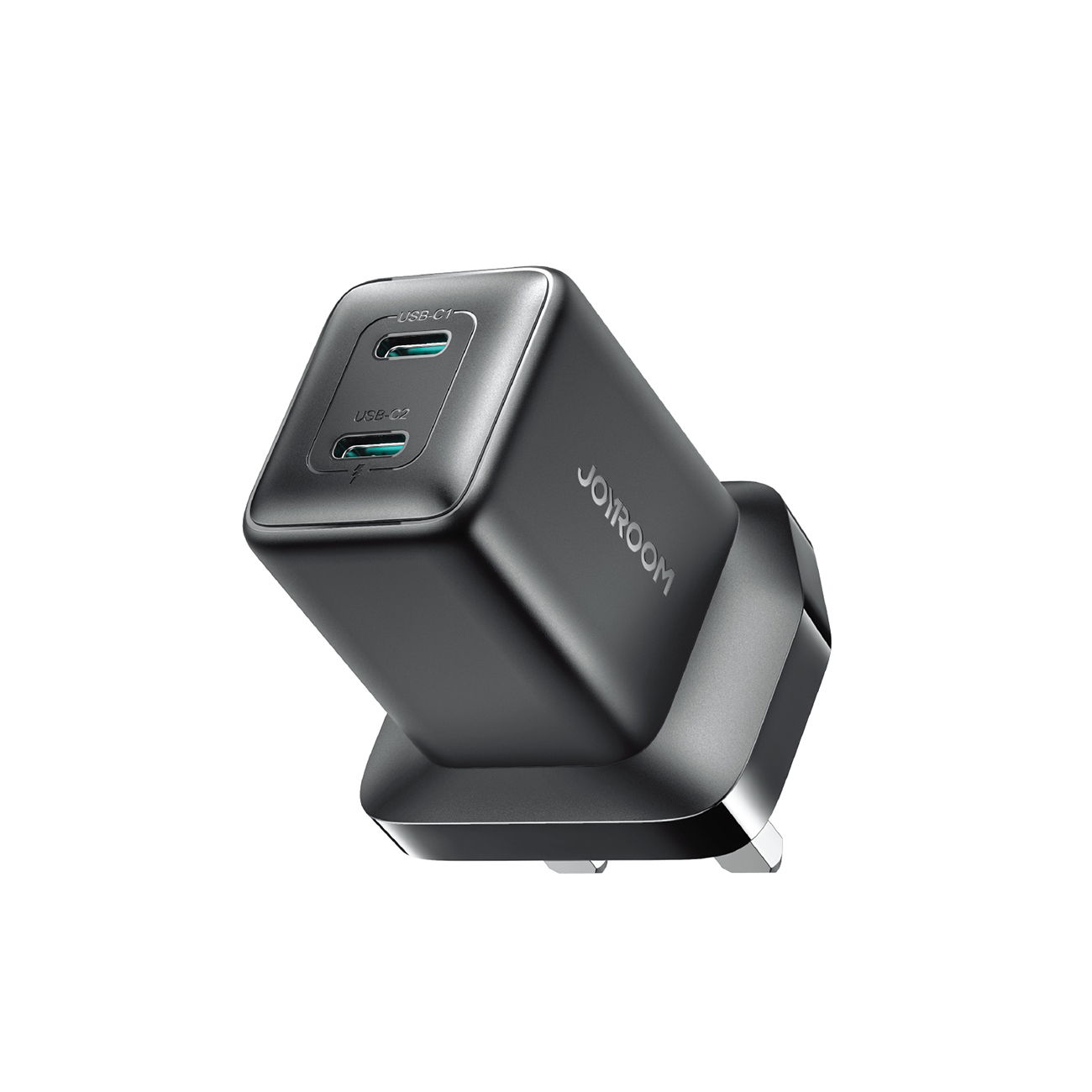 Joyroom JR-TCG17 45W 2 x USB-C sieninis įkroviklis (JK kištukas) - juodas