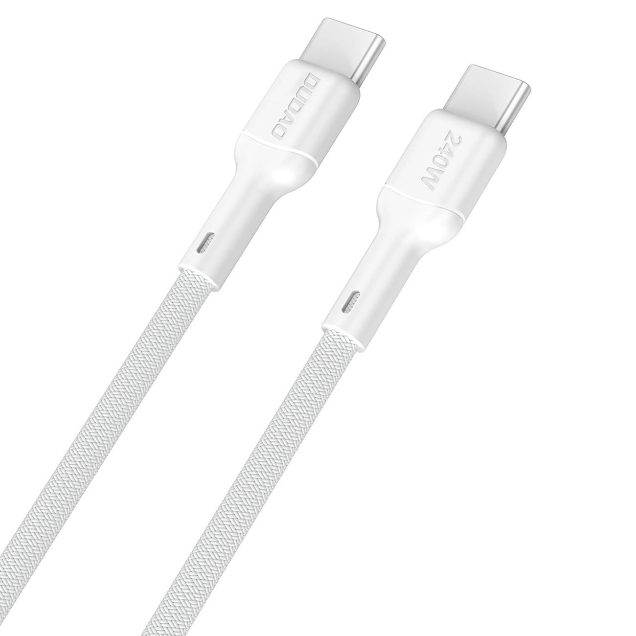 Dudao L9C Max 240W PD USB-C - USB-C kabelis 1.2m - baltas