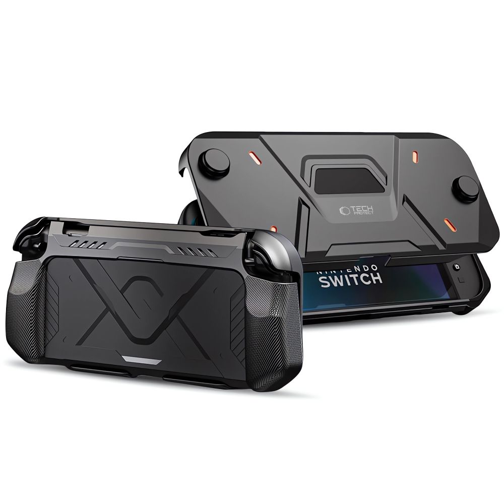 Tech-Protect Carbonox dėklas Nintendo Switch 2 - juodas