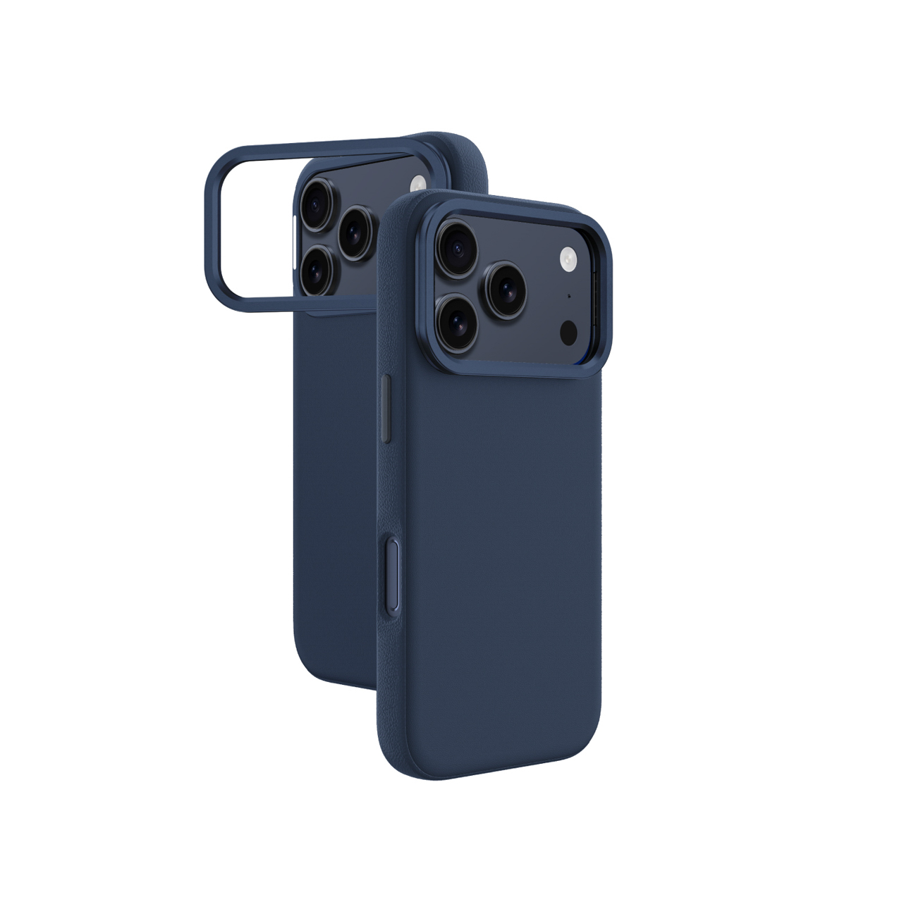 AmazingThing Glamour iPhone 17 Pro Max dėklas su stovu - mėlynas