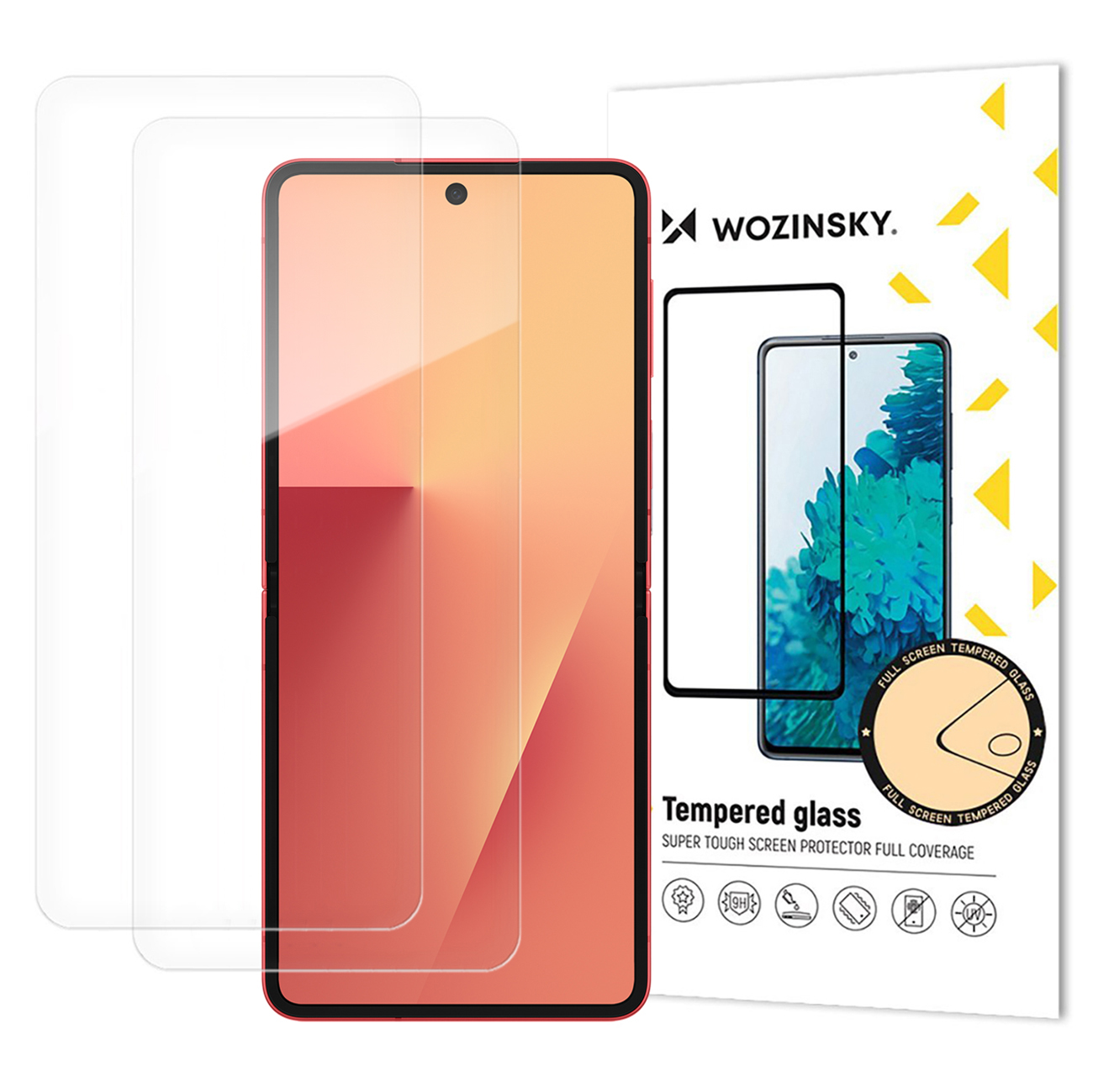 Wozinsky TPU viso korpuso apsauginis stiklas Samsung Galaxy Z Flip 7, rinkinys iš 2 dalių