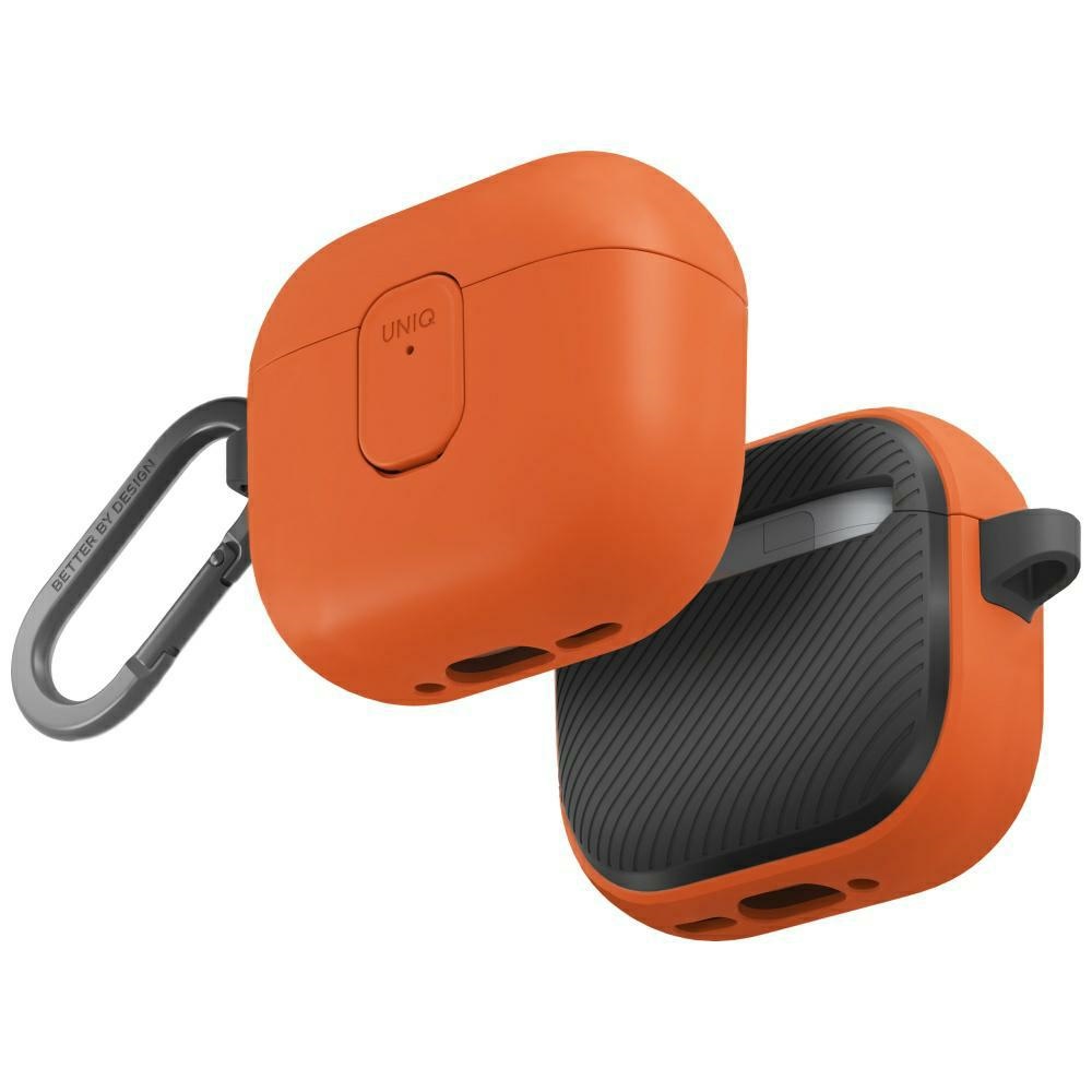 Uniq Clyde Lock dėklas AirPods 4 - oranžinis