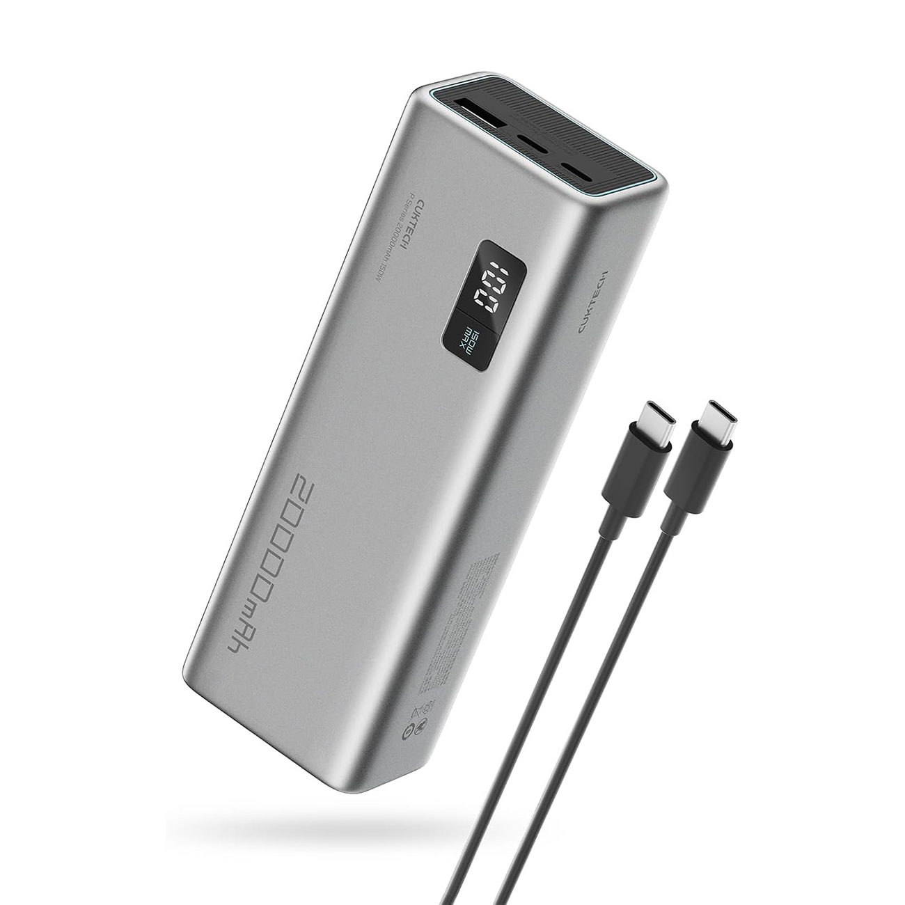 Cuktech P+Series No. 15 išorinė baterija 150W 20000mAh pilka