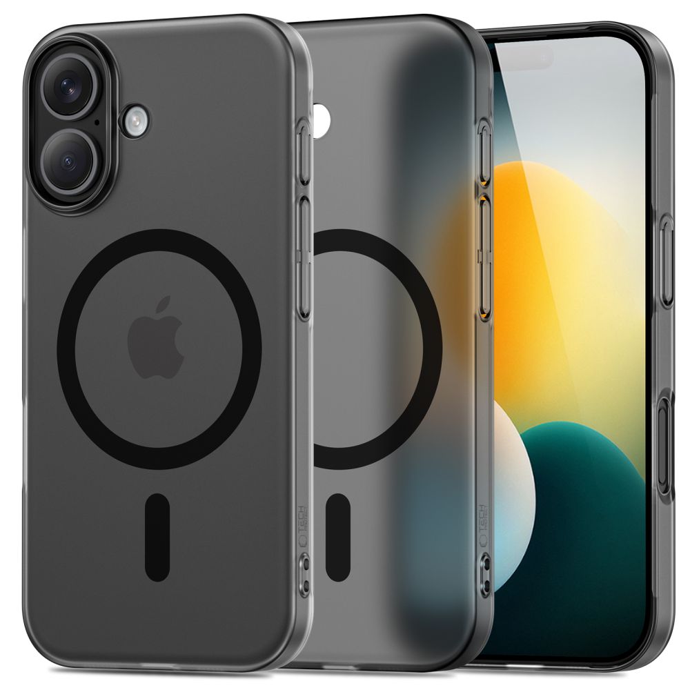 Tech-Protect MagSlim Magnetinis dėklas telefonui iPhone 17 - matinė juoda