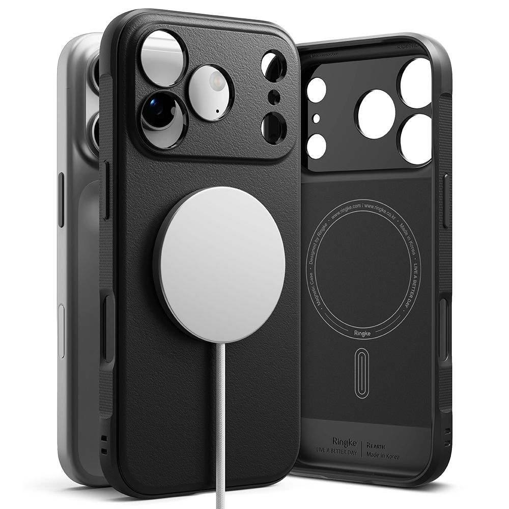 Ringke Onyx Magnetic MagSafe dėklas telefonui iPhone 17 Pro – juodas