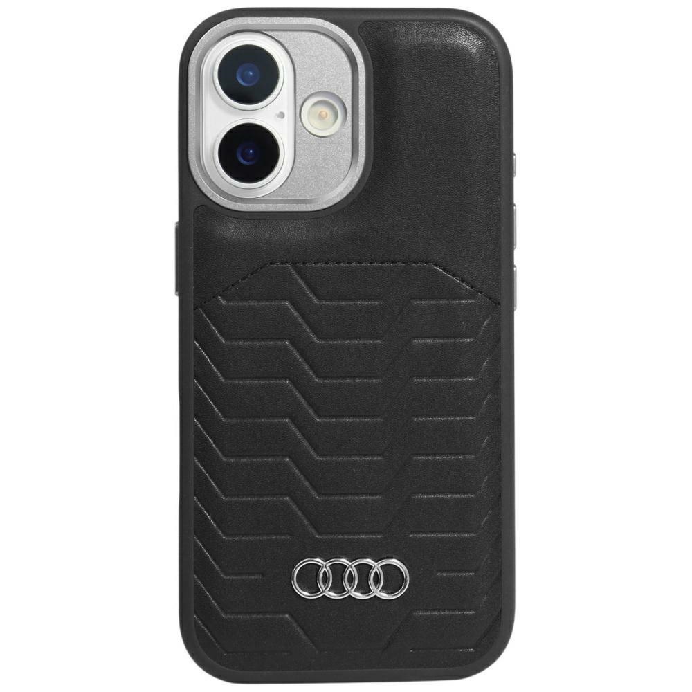 Audi GT sintetinė oda MagSafe dėklas telefonui iPhone 17 - juodas