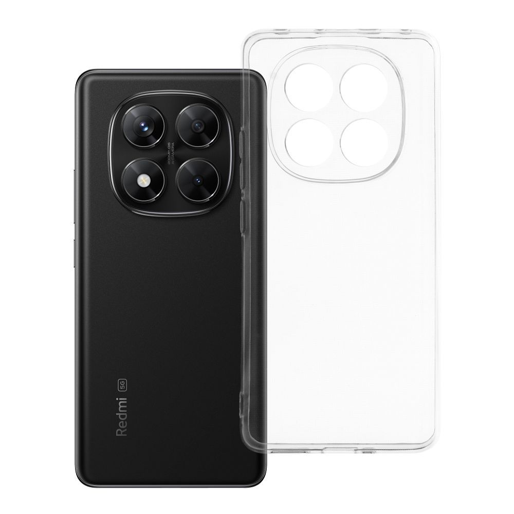 Dėklas telefonui 2 mm XIAOMI Redmi Note 14 Pro 5G / 14 Pro Plus 5G (kameros apsauga) skaidrus
