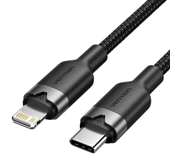 Vention LALBH USB-C į Lightning laidas 2m juodas