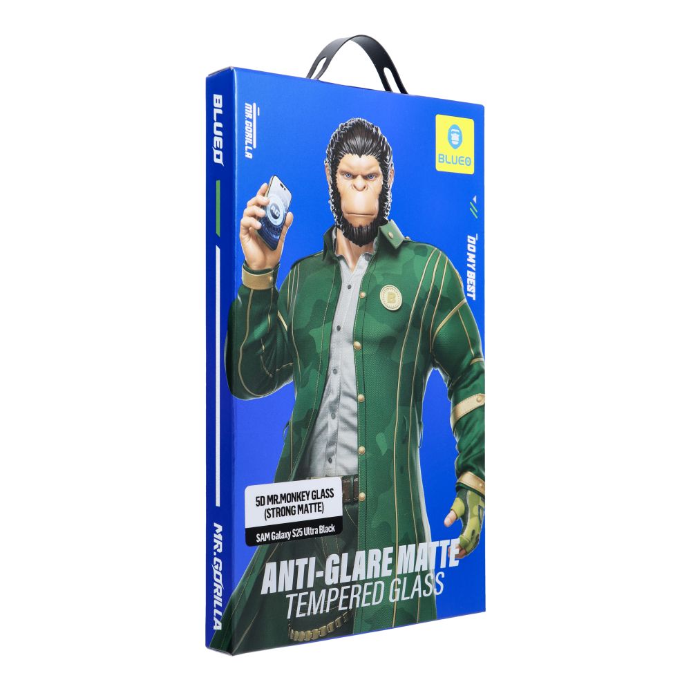 Apsauginis stiklas 5D Mr. Monkey stiklas - Samsung Galaxy S25 Ultra juodas